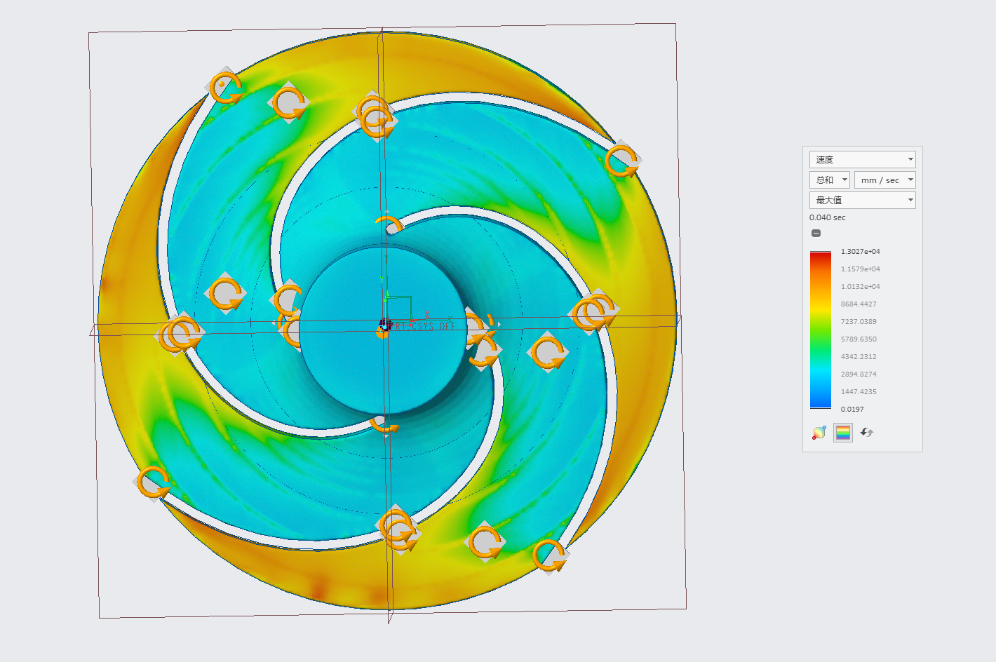 CREO8.0叶轮流场模拟